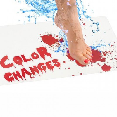 Color Changing Bath Anti Slip Mat Halloween Bloody Footprint Bathroom Floor Mats